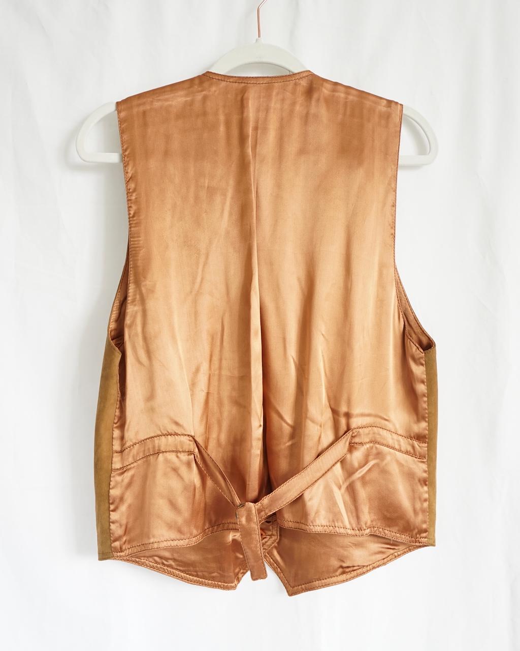 Vintage 70s suede Vest Size M