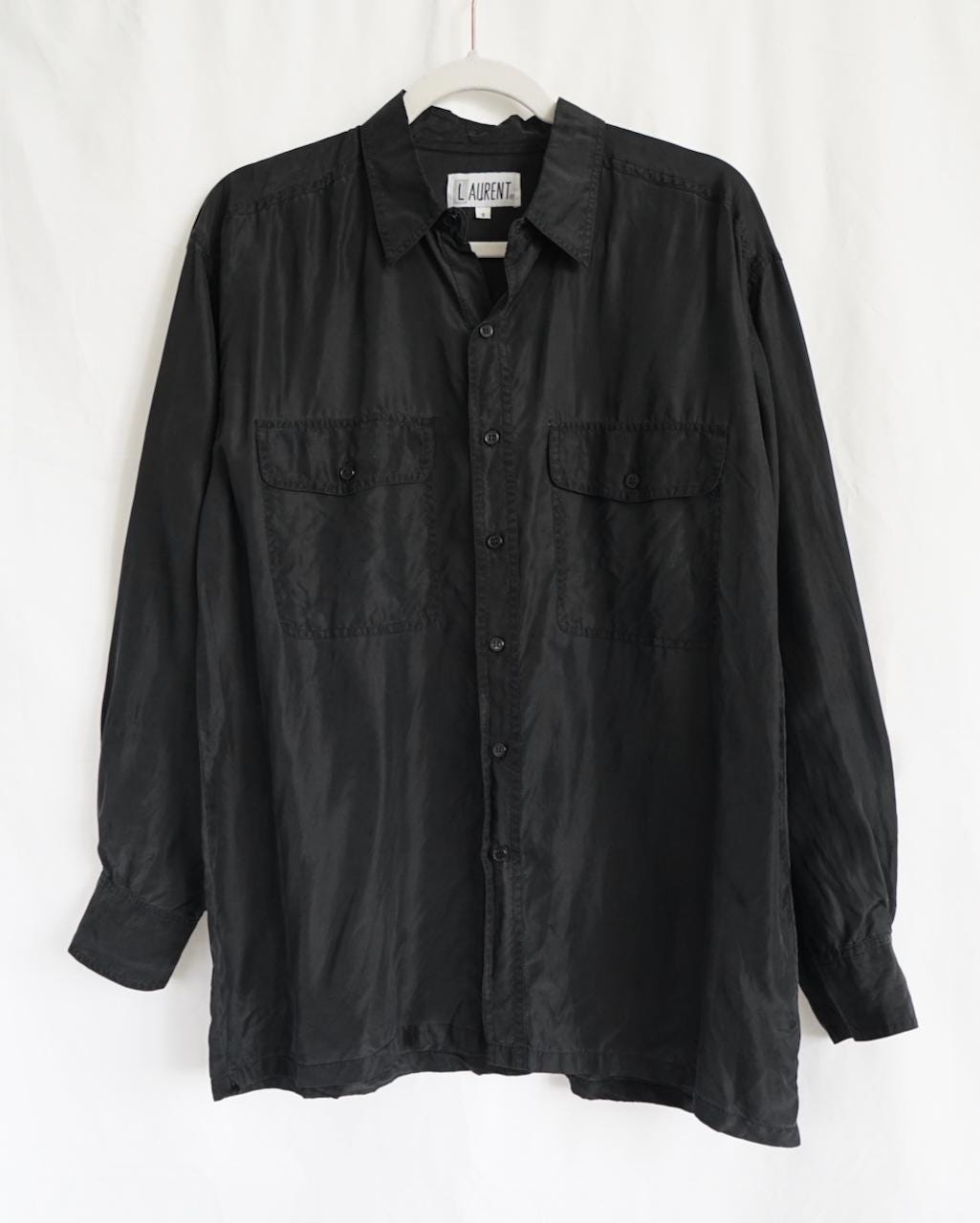 Vintage 80s silk shirt size S-M
