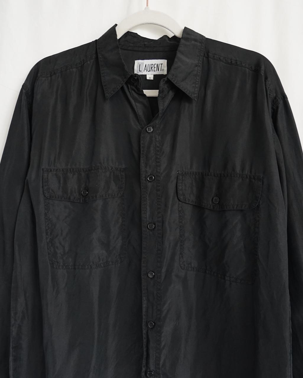 Vintage 80s silk shirt size S-M