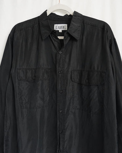 Vintage 80s silk shirt size S-M