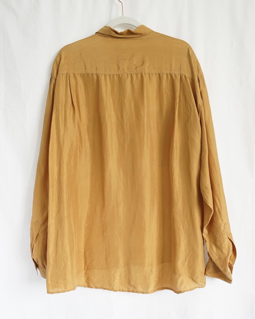 Vintage 80s silk shirt size XL