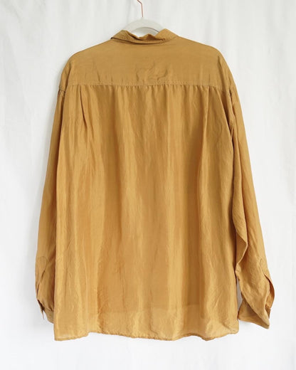 Vintage 80s silk shirt size XL