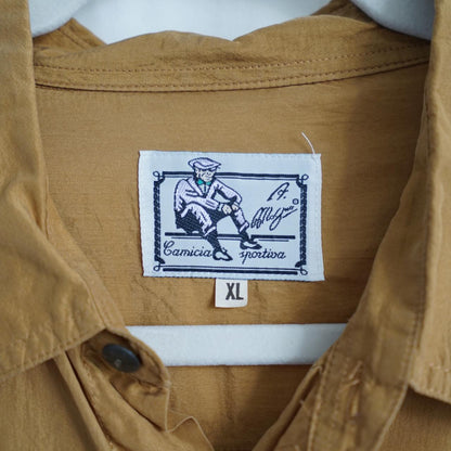 Vintage 80s silk shirt size XL