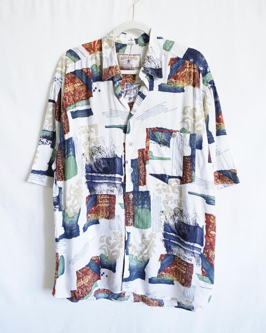 Vintage 80s summer shirt size L-XL