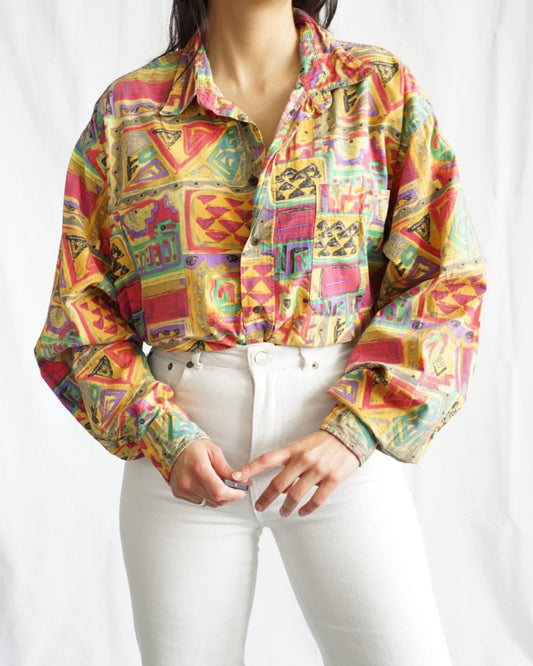 80s colorful shirt
