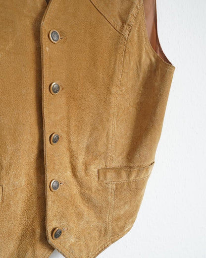 Vintage 70s suede Vest Size L