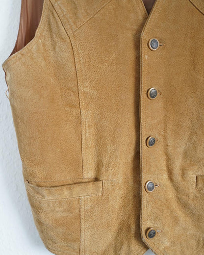 Vintage 70s suede Vest Size L