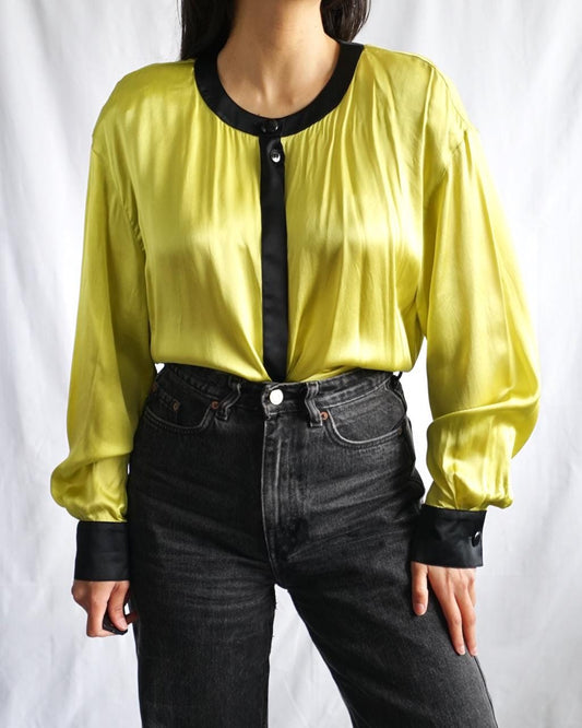 Vintage 90s Escada Silk Blouse Size L by Margaretha Ley