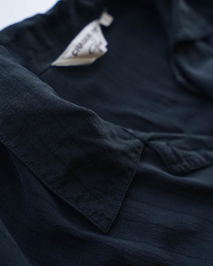 Vintage Silk Blouse Size M-L black
