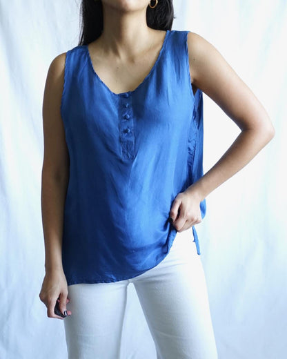 Vintage Silk Blouse Size L