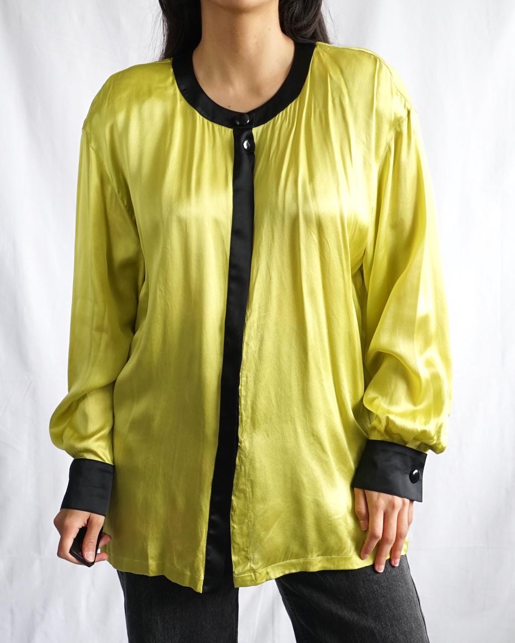 Vintage 90s Escada Silk Blouse Size L by Margaretha Ley