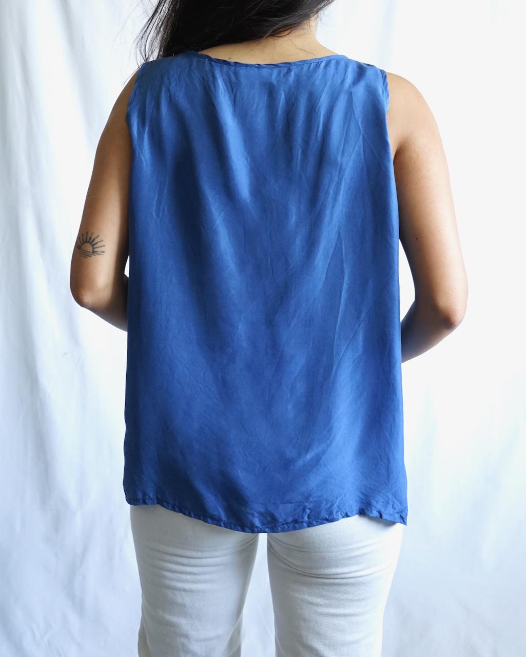 Vintage Silk Blouse Size L