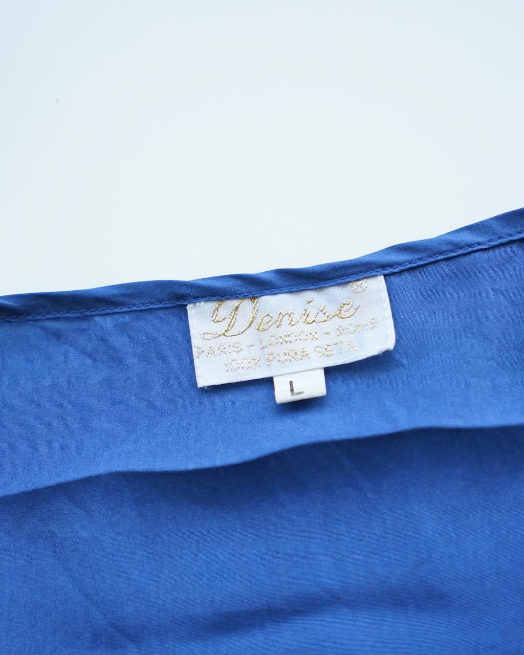 Vintage Silk Blouse Size L