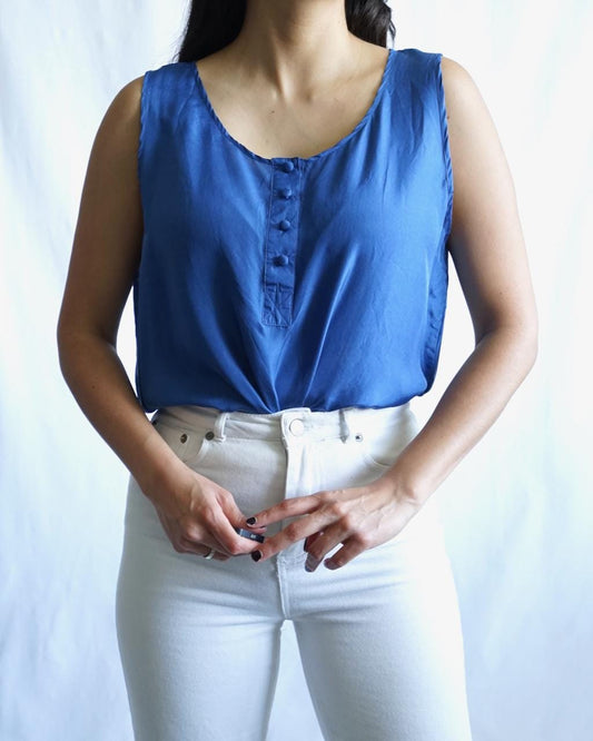 Vintage Silk Blouse Size L