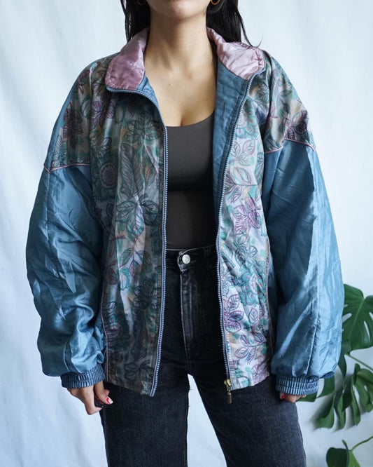 Vintage 80s Sport Jacket Size M floral