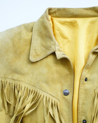 Vintage 70s fringes suede Jacket Size L