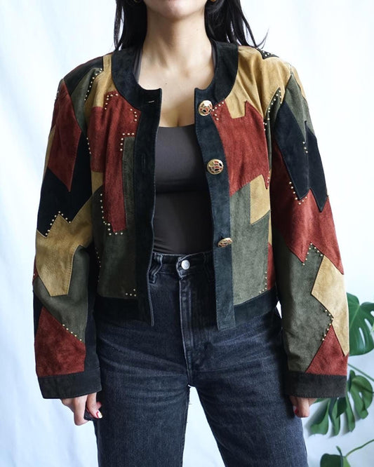 Vintage 80s leather jacket size S-M Dino'z