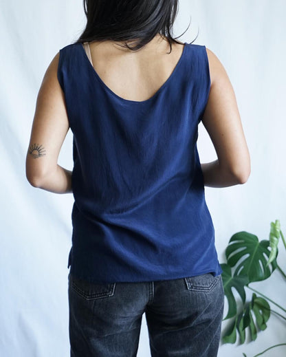 Vintage 90s Silk Blouse Size M