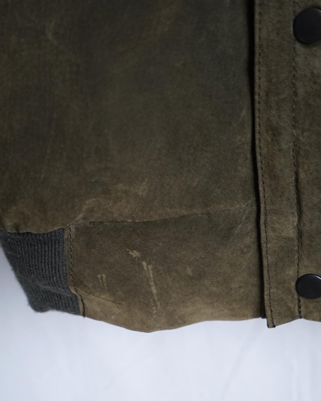 Vintage Leather Bomber Jacket Size M