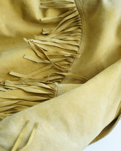 Vintage 70s fringes suede Jacket Size L