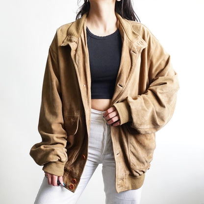 Vintage 70s suede jacket size XL