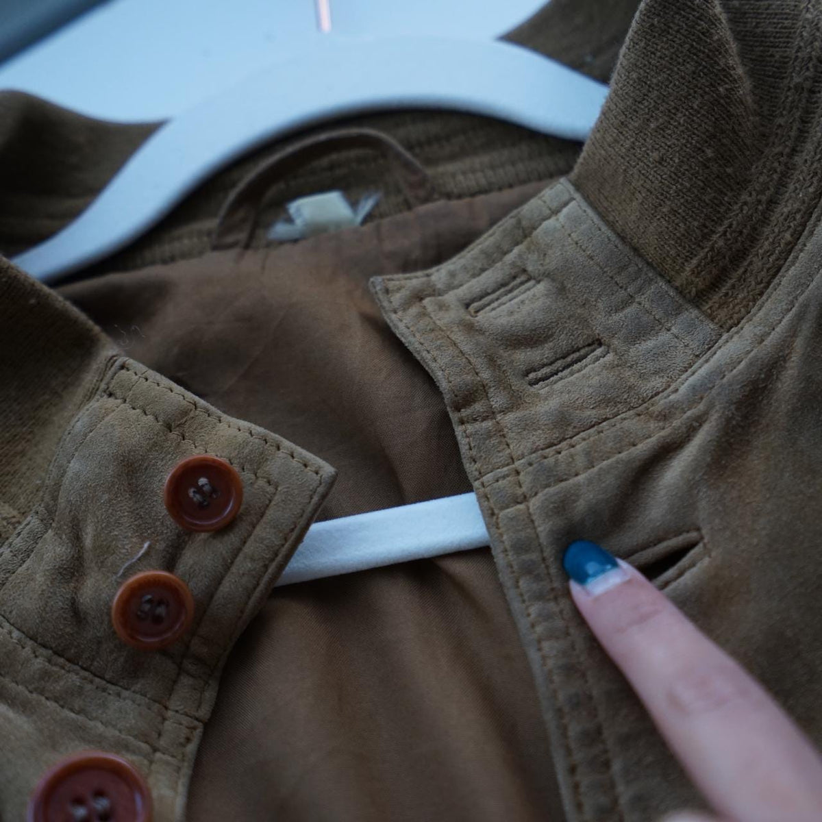 Vintage 70s suede jacket size XL