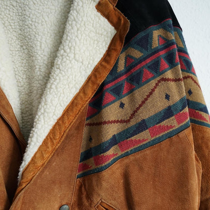 Vintage Leather Bomber Jacket Size L
