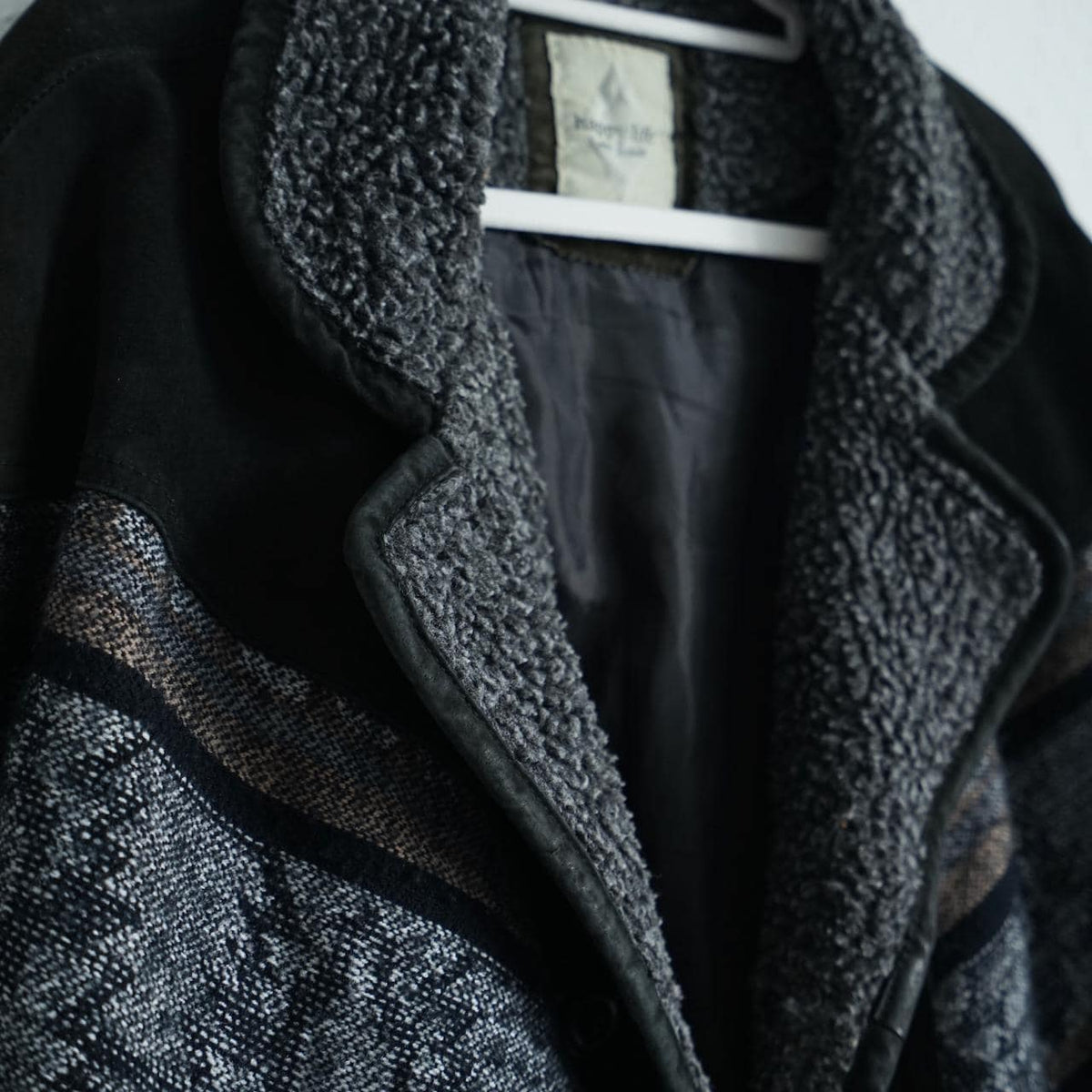 Vintage Leather Bomber Jacket Size XL