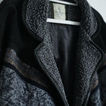 Vintage Leather Bomber Jacket Size XL