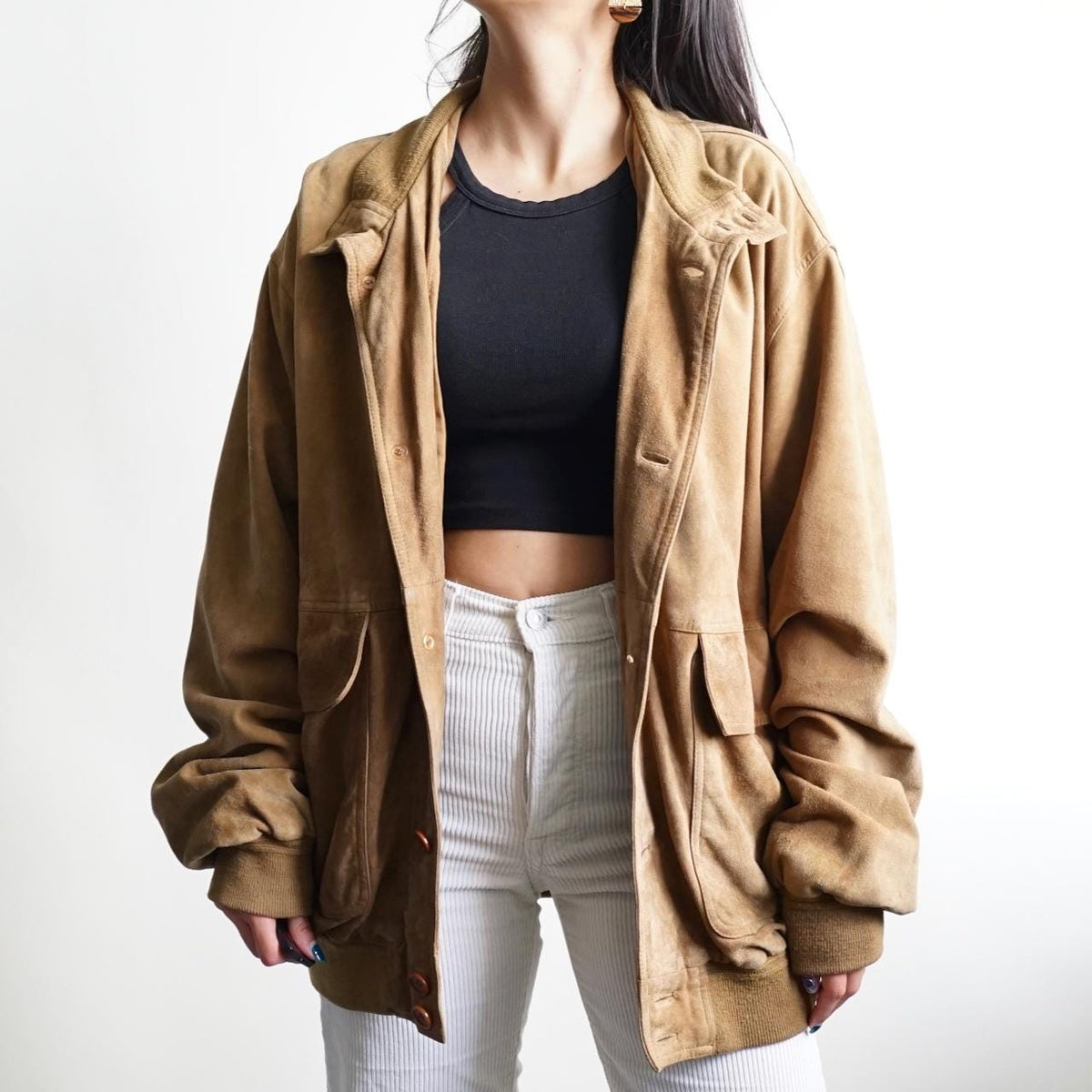 Vintage 70s suede jacket size XL