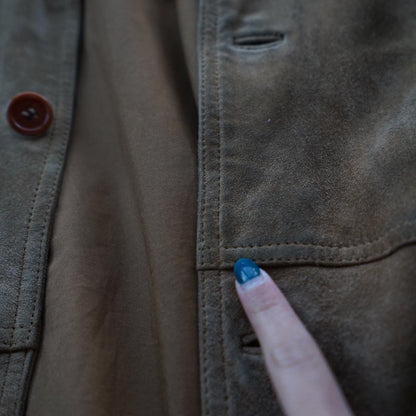 Vintage 70s suede jacket size XL