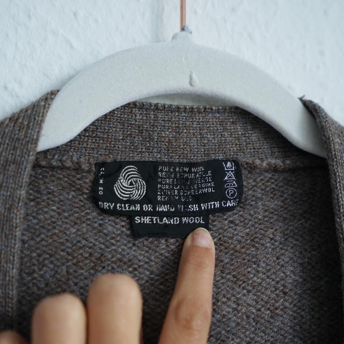 Vintage 80s Vest size L-XL pure wool