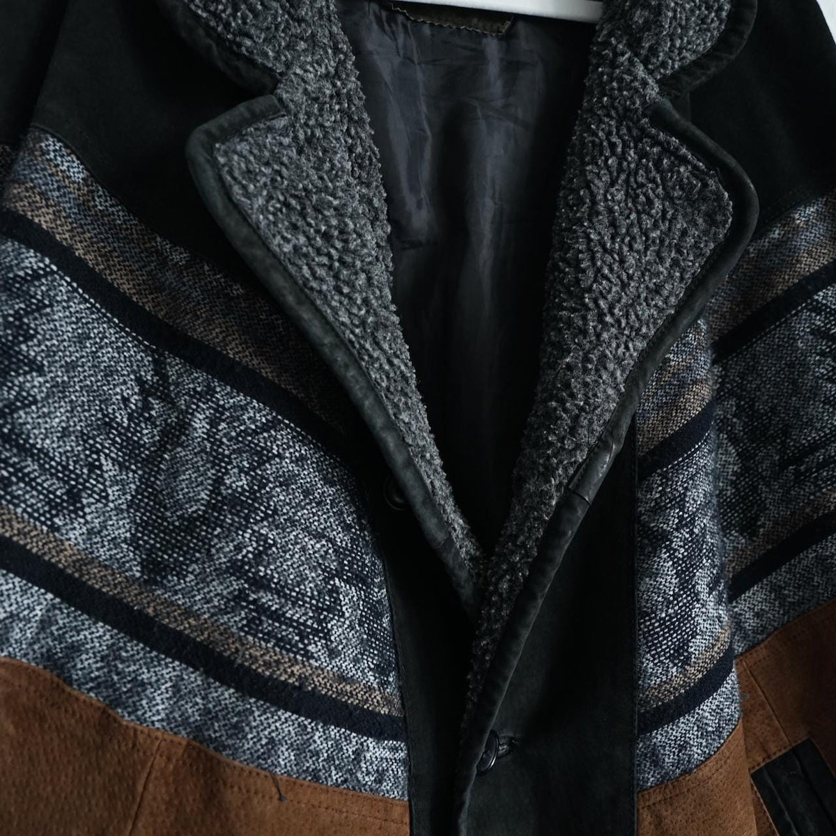 Vintage Leather Bomber Jacket Size XL