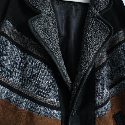 Vintage Leather Bomber Jacket Size XL