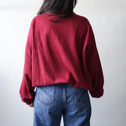 Vintage 90s Sweatshirt size L red cotton