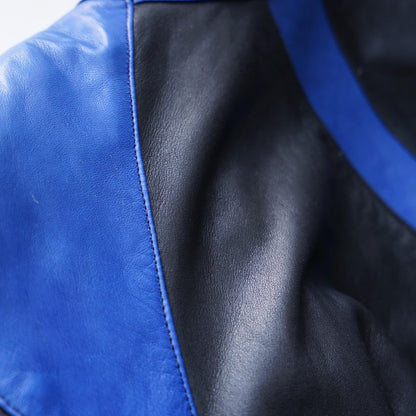 Vintage 80s leather jacket size M biker