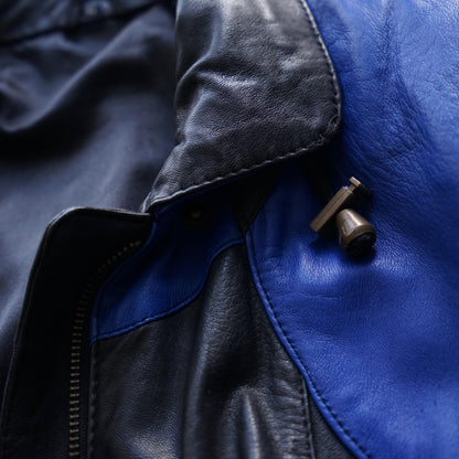 Vintage 80s leather jacket size M biker