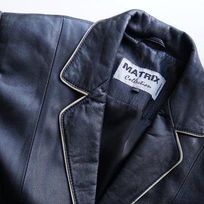 Vintage 90s leather jacket size S black