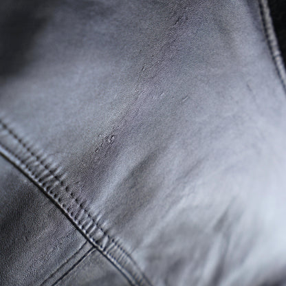 Vintage 80s Leather Bomber Jacket Size XL
