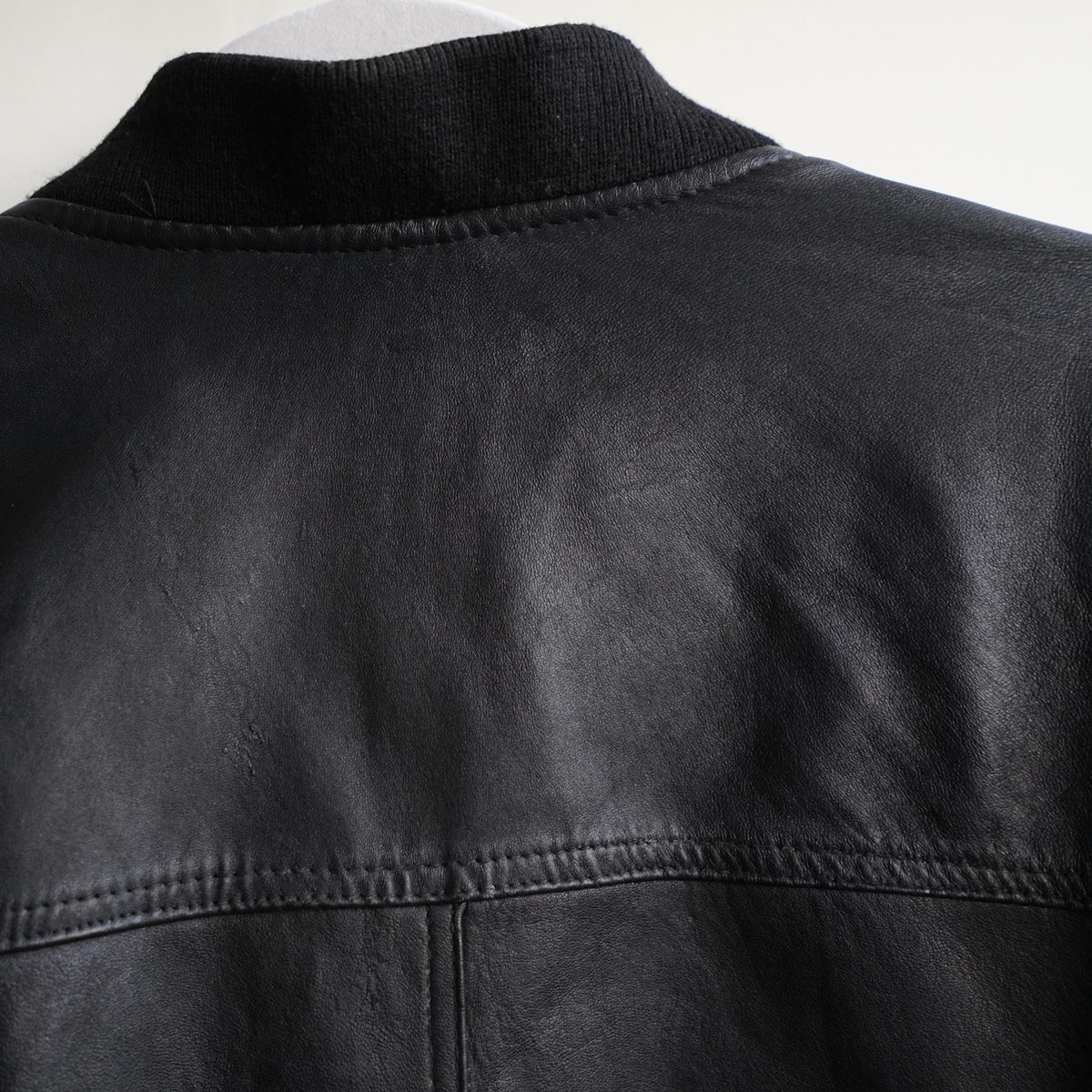 Vintage 80s Leather Bomber Jacket Size XL
