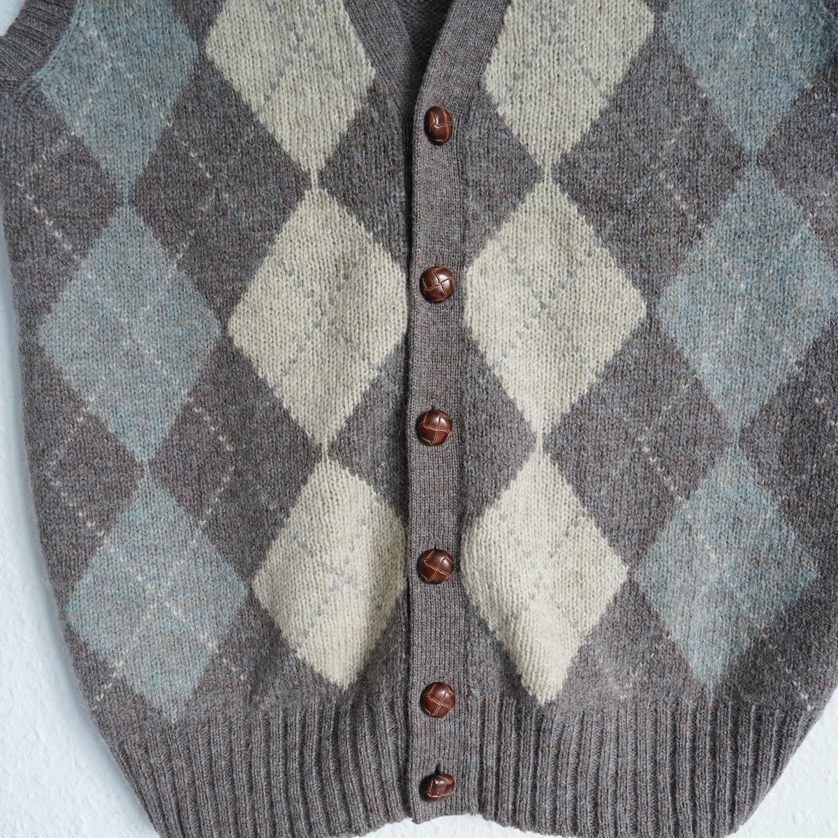 Vintage 80s Vest size L-XL pure wool