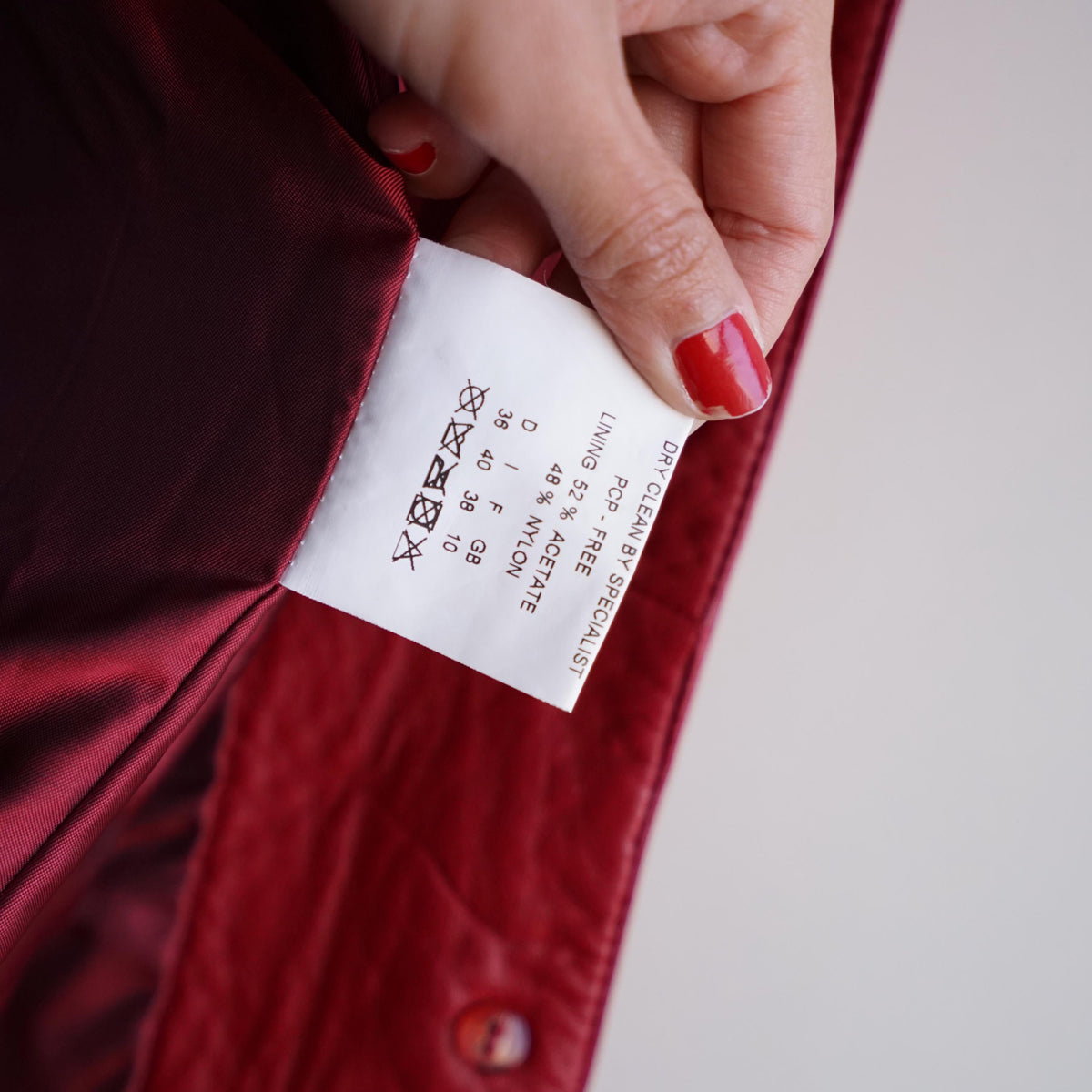 Vintage 90s leather jacket size XS-S