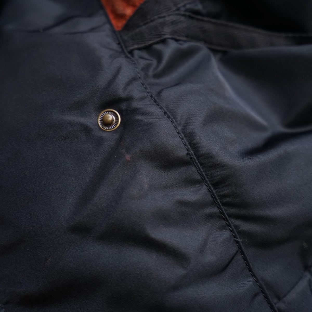 Vintage Leather Bomber Jacket Size L
