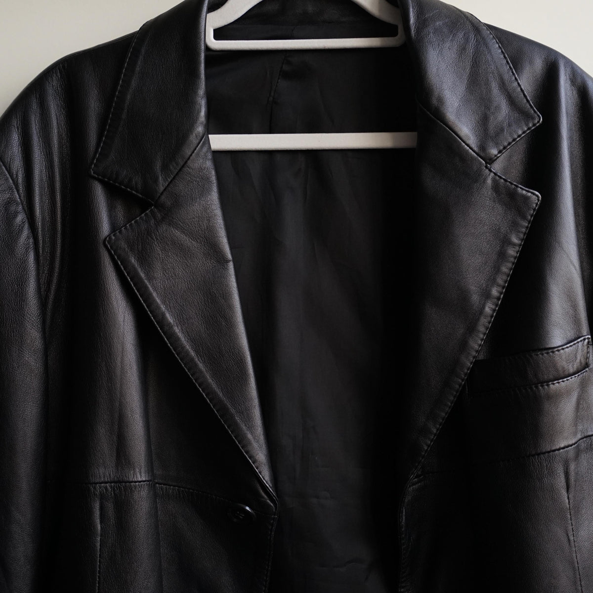 Vintage Leather Coat Size L-XL