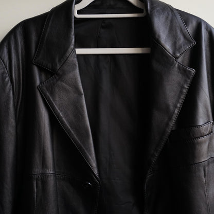 Vintage Leather Coat Size L-XL