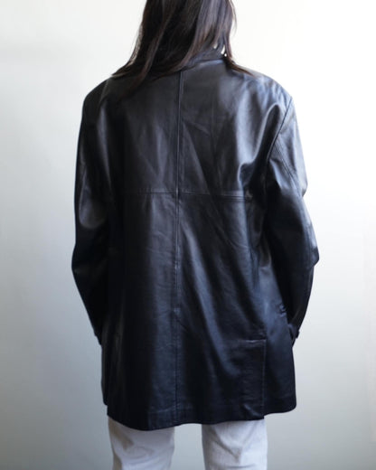 Vintage Leather Coat Size L-XL