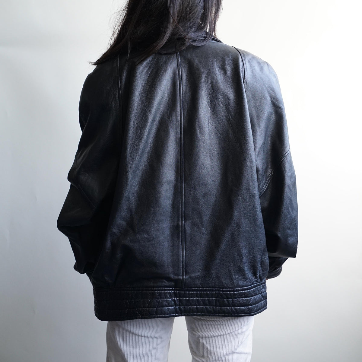 Vintage 80s Leather Jacket Size L