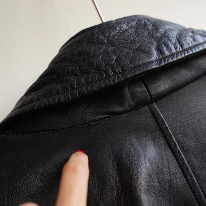 Vintage 80s Leather Jacket Size L