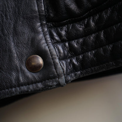 Vintage 80s Leather Jacket Size L