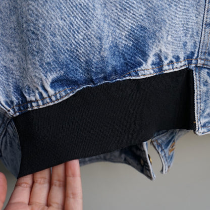 Vintage 80s Denim jacket Size S acid wash